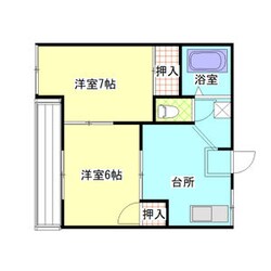 フレンドハイツの物件間取画像